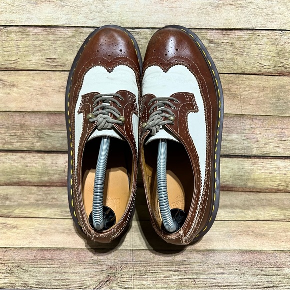 Dr. Martens Brown Leather Shannon Heeled Oxford’s - Picture 7 of 9